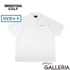 極美品 ブリーフィングゴルフ 2025年半袖ゴルフポロシャツ 白 BG総柄 L