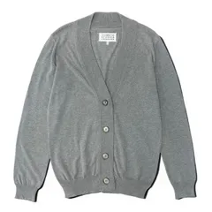 23e11 Maison Margiela メゾンマルジェラ エルボーパッチカーディガン ニットセーター 異素材切替 イタリア製 Sサイズ グレー コットン100％ レディース 女性用t18rのサムネイル