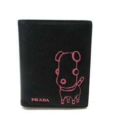 極美品】PRADA プラダ サフィアーノ 長財布 三角ロゴ 黒 ブラック