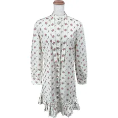 グッチ GUCCI フローラル総柄ボウタイワンピース 482714 アイボリー コットン レディース ワンピースのサムネイル