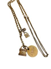 ✨美品✨ Chloe クロエ レターズ ネックレス ハート ライトゴールド 箱 