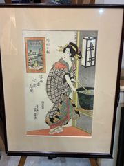 滝平二郎 木版画 北の人 限定250 直筆サイン入り 額 版画 切り絵 切絵 値下げ【残り1品】滝平 二郎 木版画 きりえ 牡丹雪 直筆サイン入り