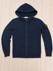 STONE ISLAND ネイビー ジップアップフーディ - メルカリ