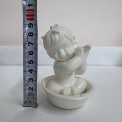 ブラジャーで遊ぶ天使 SENSHUKAI SKIP フィギュリン 陶器 置物 昭和