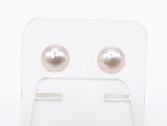 ピンク パール 真珠ドロップ型 ピアス K14WG（刻印あり）ポスト - メルカリ
