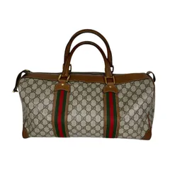 GUCCI グッチ ボストンバッグ オールドグッチ GGスプリームキャンバス シェリーライン