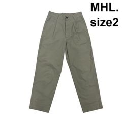 MHL. コットンオーバーオール カーキ ミリタリー 日本製 サロペット 1 