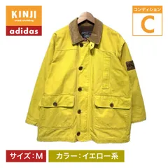 【中古】　adidas　カバーオール　90s vintage　90年代　ハンティングジャケット　無地　襟コーデュロイ　デサント製　ACT-857　日本製　スポーツ　古着　/0143のサムネイル