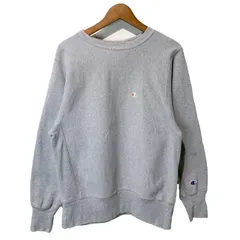 【中古】　Champion REVERSE WEAVE　スウェット　90s vintage　90年代　刺しゅうタグ　長袖　トレーナー　クルーネック　裏起毛　ワンポイント　ブランドロゴ　アメカジ　古着　/1591