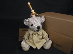 未使用✨ バーバリー ぬいぐるみ チャーム キーホルダー ノバチェック