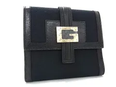 ■新品■未使用■ GUCCI グッチ 035 0416 2203 キャンバス×レザー 二つ折り 財布 ウォレット 札入れ 小銭入れ ブラック系 FX5848