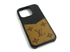 LOUIS VUITTON ルイヴィトン M82889 モノグラムリバース バンパー iPhone15Pro 対応 アイフォンケース ブラウン系 FY1907