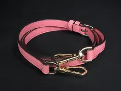 ■美品■ MICHAEL KORS マイケルコース レザー バッグ用 ショルダーストラップ ショルダーベルト 斜め掛け 肩掛け ピンク系 FQ7462のサムネイル