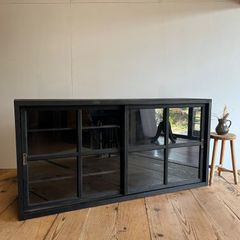 棚 水屋箪笥 ディスプレイ オープンラック 幅120㎝ M119 レトロ 古家具