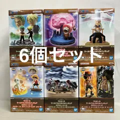 未開封 ONE PIECE ワールドコレクタブルフィギュア モンキー・D・ルフィ&ゴーイングメリー号 他 フィギュア 6個セット SF5519 c099