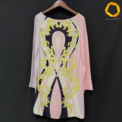 #axc エミリオプッチ EMILIOPUCCI ワンピース ピンク 薄紫 黒 柄 シルク ミニ チュニック レディース [1002816]のサムネイル