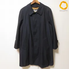 #anc アクアスキュータム Aquascutum コート 紺 ステンカラー チェック ライナー付き ロング ヴィンテージ メンズ [991213]のサムネイル