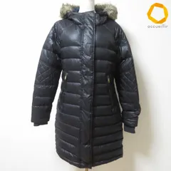 #wnc ディーゼル DIESEL コート XS 黒 ダウン フェザー混 ファー フード付き ジップアップ 小さいサイズ レディース [1003634]のサムネイル