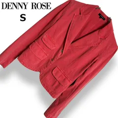 DENNY ROSE デニーローズ テーラードジャケット コーラルピンク 綿98% ストレッチ イタリア製 ノッチドラペル 1つボタン フラップポケット 袖口3ボタン 裏地なし 春夏 レディース【S】のサムネイル