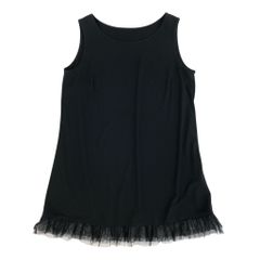美品✨トクコプルミエヴォル チュニック ノースリーブ 象 ブルー 黒 M