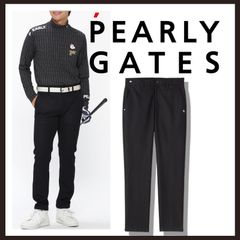 美品 PEARLY GATES ゴルフパンツ 黒 ロゴ刺繍 メンズ サイズ3 - メルカリ