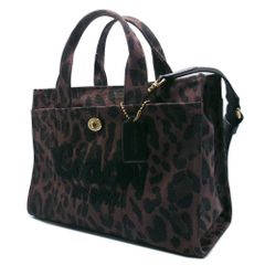 COACH カーゴトートレオパード 2WAY 現在入手困難希少 - メルカリ