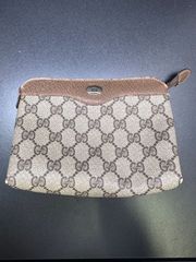 GUCCI オールドグッチ セカンドバッグ アクセサリーポーチ PVC GG