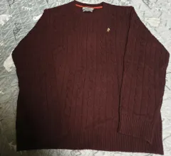 OLZEN メリノウール ブレンド ケーブル編み ニット (100)