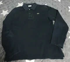 （同社）LACOSTE ヴィンテージ 長袖 カラーTシャツ (105)