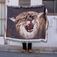 HUMAN MADE ヒョウ柄ラグ フリンジ付き - メルカリ