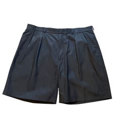 デッド 90s ラルフローレン ブラックリネンショーツ ツータック W36