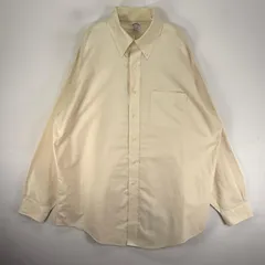古着 ブルックスブラザーズ Brooks Brothers 長袖シャツ ボタンダウン 胸ポケ 1818  イエロー系 無地 メンズのサムネイル