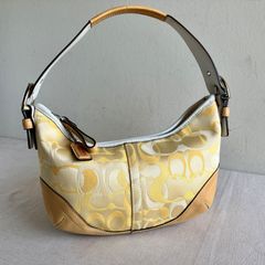 COACH ショルダーバッグ シグネチャー 蜂 刺繍 白 5065 Y2K - メルカリ