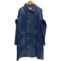 ヴィスヴィム VISVIM 19SS GREASE MONKEY COAT DRY DENIM グリースモンキー デニムコート インディゴ コート ブルー 2サイズ 201MT-5911 VBのサムネイル