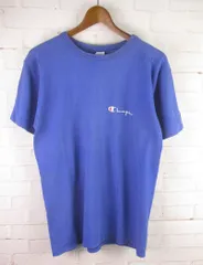 ビンテージ 80s チャンピオン トリコタグ Tシャツ MEDIUM ブルー系