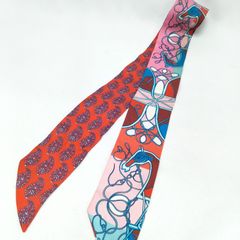 エルメス ツイリー スカーフ 飾緒とブランデンブルク飾り ピンク 箱