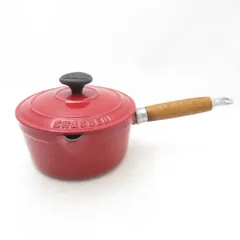 美品 CHASSEUR シャスール 片手鍋 18cm ソースパン 蓋付 木製ハンドル 料理 SU14232 のサムネイル