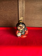 魔除け 厄除け 鬼の土鈴 土鈴 神鈴 赤鬼 骨董品 お守り 縁起物 風水
