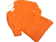 AZUL BY MOUSSY アズールバイマウジー Vネック ニット セーター sizeS/オレンジ ■◇ レディース