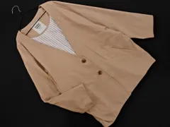 PAGEBOY ページボーイ ノーカラー ジャケット sizeF/ベージュ ■◇ レディースのサムネイル