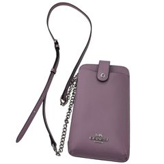 COACH スマホショルダーバッグ スモーキーパープルグレー - メルカリ