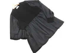 OPAQUE オペーク ボリュームスリーブ ニット 切替 チュニック シャツ sizeM/黒 ■◇ レディースのサムネイル