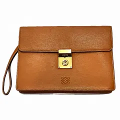ロエベ LOEWE アナグラム クラッチバッグ レザー メンズ
