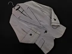PREMIUM BY VICKY プレミアムバイビッキー ストライプ ジャケット size2/白ｘ黒 ■◇ レディースのサムネイル