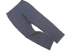 GLOBAL WORK グローバルワーク ストライプ クロップド パンツ sizeS/紺 ■◇ レディース