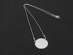 ■美品■ TOMMY HILFIGER トミーヒルフィガー ラインストーン ネックレス ペンダント アクセサリー レディース  シルバー系 DN0232のサムネイル