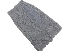 DouDou ドゥドゥ 総レース ラップ風 タイト スカート size36/グレー ■◇ レディースのサムネイル