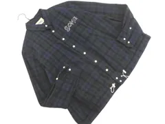 BEAMS BOY ビームスボーイ チャック シャツ ブルゾン ジャケット 紺ｘ緑 ■◇ レディースのサムネイル