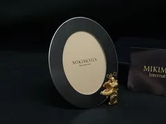 MIKIMOTO ミキモト フォトフレーム フォトスタンド 写真立て インテリア シルバー系 DN1229