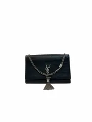 SAINT LAURENT　サンローラン　ケイト　タッセル　スモール　 ブラック　レザー　ショルダーバッグ 　チェーンウォレット 【LVU25011325】